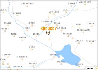 map of Kuruköy