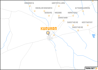 map of Kuruman