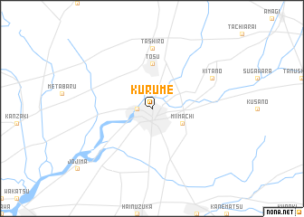 map of Kurume