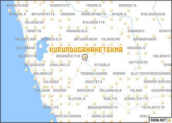 map of Kurundugahahetekma