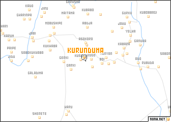 map of Kurunduma