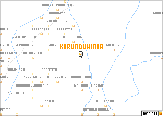 map of Kurunduwinna