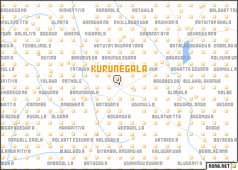 map of Kurunegala