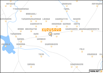 map of Kurusawa