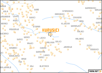 map of Kurušići