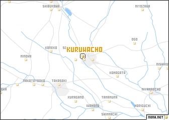map of Kuruwachō