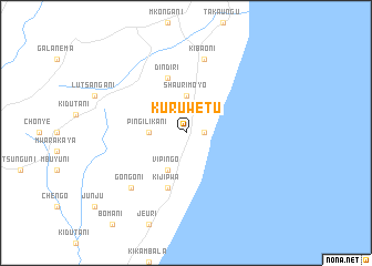 map of Kuruwetu