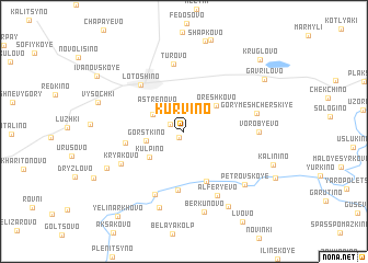 map of Kurvino