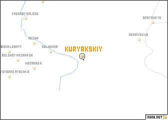map of Kuryakskiy