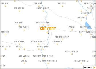 map of Kuryany