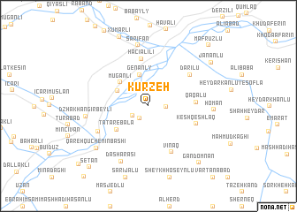 map of Kūrzeh