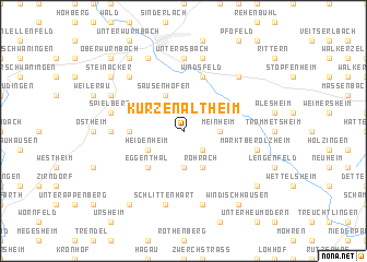 map of Kurzenaltheim