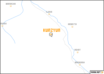 map of Kurzyun