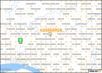 map of Kusādānga