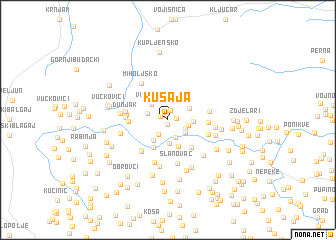 map of Kusaja