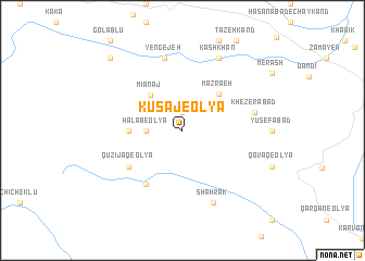 map of Kūsaj-e ‘Olyā