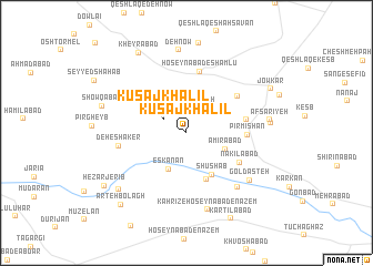 map of Kūsaj Khalīl