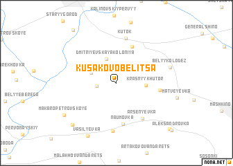 map of Kusakovo-Belitsa