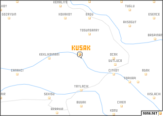 map of Kuşak