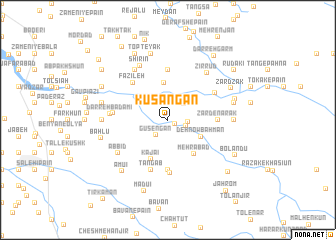 map of Kūsangān