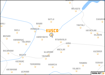 map of Kuşça