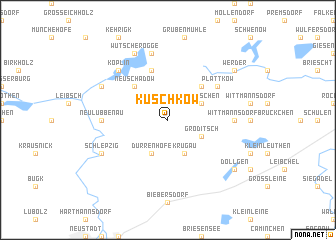 map of Kuschkow