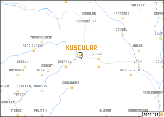 map of Kuşçular