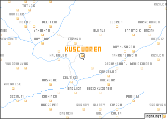 map of Kuşçuören