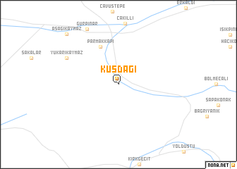 map of Kuşdağı