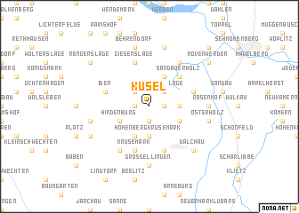 map of Küsel