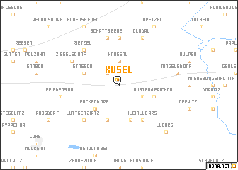 map of Küsel