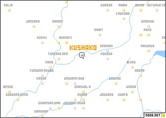 map of Kushako