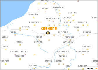 map of Kuşhane