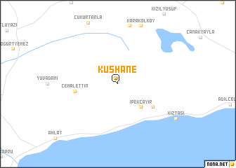 map of Kuşhane