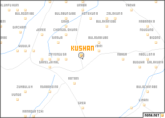 map of Kushan