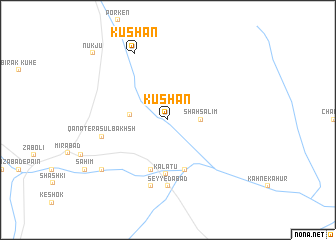 map of Kūshān