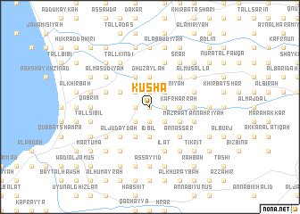 map of Kūshā
