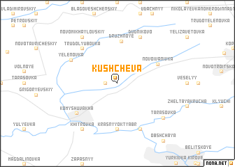 map of Kushchëva