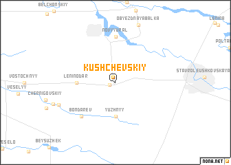 map of (( Kushchëvskiy ))