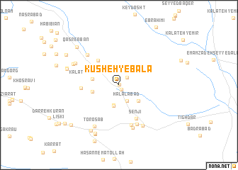 map of Kūsheh-ye Bālā