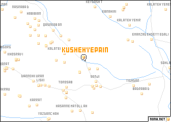 map of Kūsheh-ye Pā\