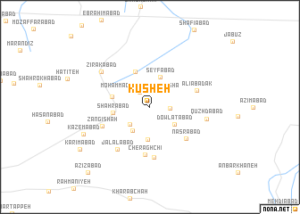 map of Kūsheh