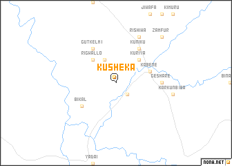 map of Kusheka