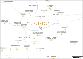 map of Kushequa