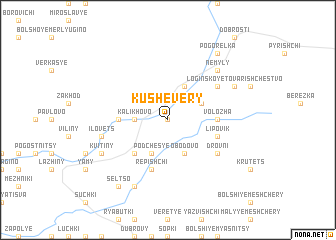 map of Kushevery