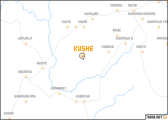 map of Kushe