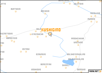 map of Kushigino