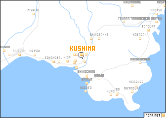 map of Kushima