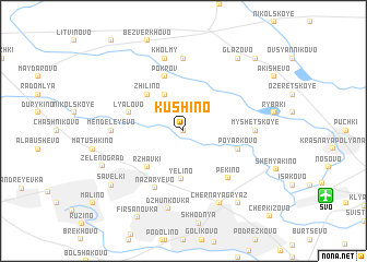 map of Kushino