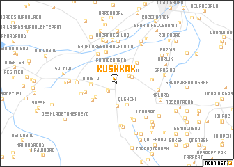 map of Kūshkak